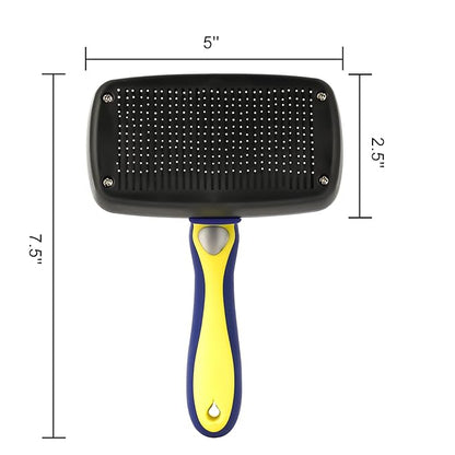 Pet Grooming Brush, Double Sided Undercoat Rake for Dogs &amp; Cats, Professional Deshedding Brush and Dematting Tool, Safe and Effective Removing Knots, Mats, Tangles,and Flying Hair