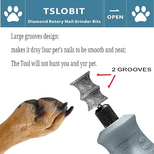 Diamond Dremel Dog Nail Grinder Attachment, 1/8&