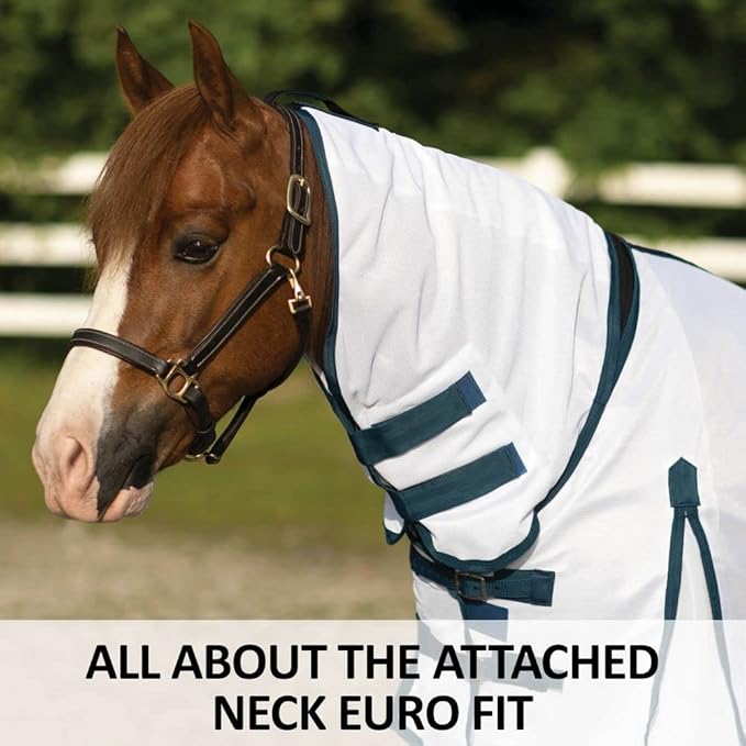 Schneiders Soft Interlock Mesh II Horse Fly Sheets | Superior UV &amp; Insect Protection | Versatile Euro Fit Option | Reflective Safety Design