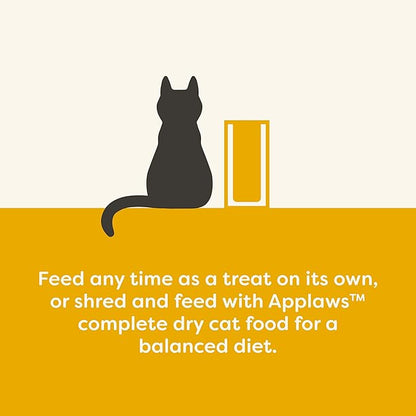 Applaws Natural Cat Treats, Grain-Free, High-Protein Whole Chicken &amp; Rosemary Loins, Single-Ingredient Healthy Snack for Cats (12 x 1.06 oz Loins)