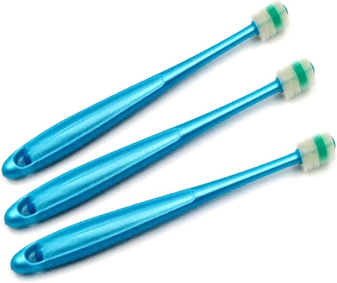 H&amp;H Pets 360-Degree Bristle Toothbrush for Dogs and Cats - Super Soft Nylon bristles Tooth Brush, Puppy Supplies, Dog Brush Set, Pet Supplies Dog Grooming Kit Eco-Friendly (3-Count Pack)