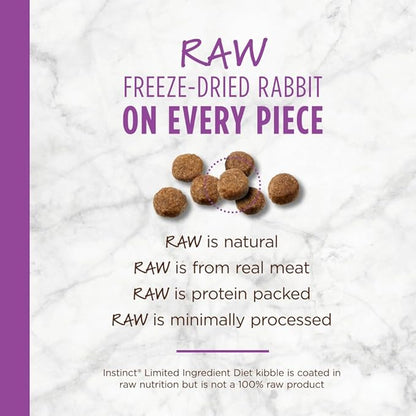 Instinct Limited Ingredient Diet, Natural Dry Cat Food, Grain Free Recipe - Real Rabbit, 10 lb. Bag