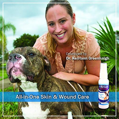 Tough Seal Pet Liquid Bandage Spray for Dogs &amp; Cats - 2oz Calming Wound Care Protection, Protects Cuts and Scratches - Safe if Licked, String-Free Dog Wound Spray