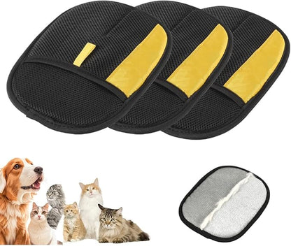 Pet Hair Removal Glove for Cats &amp; Dogs, 2025 New Pet Hair Remover Electrostatic Gloves Pet Hair Remover Glove for Couch, Furniture, Carpet, Curtain, Washable Reusable Animal Fur Removal Tool (3PCS)