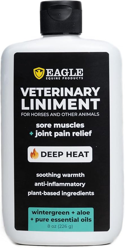 Veterinary Liniment Gel for Horses | Sore Muscle Rub | Soothing Warmth, Made with Plant-Based Ingredients | New &amp; Improved Formula