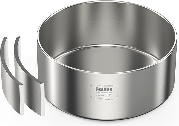 82oz Double Layers 304 Stainless Steel Dog Bowl - Insulated &amp; Durable | Non-Slip Base | Easy to Clean | BPA-Free Safe Dog Food and Water Bowl