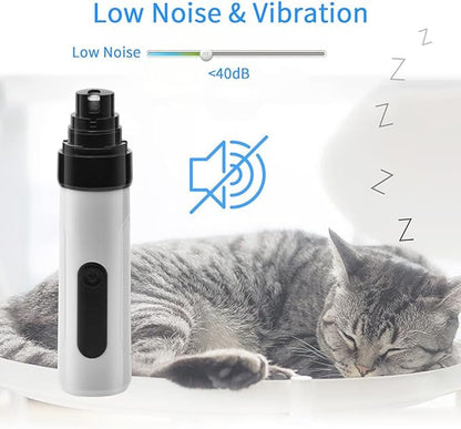 Silent Groom Pro,Silent Groom Pro Nail Grinder,2025 New Silent Groom Pro for Dogs and Cats, Nail Trimmer with Quick USB Charge(1pc)