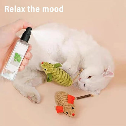 Kitty Joy Herbal Cat Joy, Herbal Cat Joy Spray, Celery Pets Catnip Spray, Catnip Spray for Indoor Cats, Cat Calming Spray, Anti Scratch Cat Spray, Cat Training Spray with Catnip, Cat Nip Spray (4PCS)