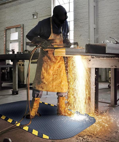 American Floor Mats Hog Heaven Premium 7/8" Black &amp; Yellow Border 3&