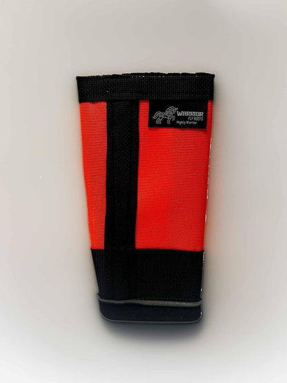 Warrior Fly Boots for Donkeys, Ponys, or Yearlings - Breathable Mesh Horse Boots for Fly Protection &amp; Leg Comfort - Set of 4 (Mighty Warrior, Neon Orange)