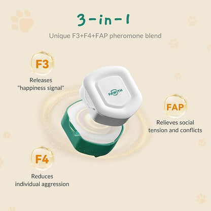 Cat Calming Diffuser for Travel – Pheromone Diffuser for Cats &amp; Kittens to Reduce Anxiety and Stress-Related Behaviors, No Electricity Needed, Long-Lasting Enhanced Calming Aid (1 Pack)