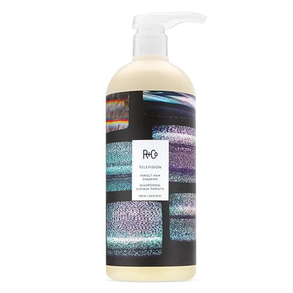 R+Co Television Perfect Hair Shampoo &amp; Conditioner Set + Sample (0.5oz) | Lightweight + Smoothing + Volume | Vegan + Cruelty-Free | 33.5oz (pack of 2)