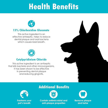 Ora-Clens Dental Rinse for Dogs &amp; Cats - Cleans Teeth, Freshens Breath - Antimicrobial - 8 fl oz