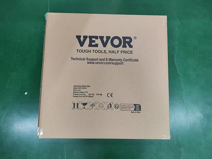 VEVOR 0.56Inch 48sq.ft 12 Tiles Gym Flooring for Home Gym, Rubber Top with High Density EVA Foam,25 x 25In Gym Floor Exercise Equipment Mats, Interlocking Gym Mats, Puzzle Workout Mats, Black &amp; Grey