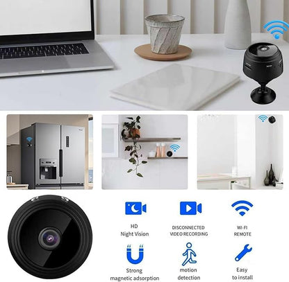 Hidden Cameras - Spy Cam - WiFi 1080P HD Camera with Motion Detection and Night Vision, Phone App Alerts for Indoor/Outdoor Wireless Surveillance, Baby,Car &amp; Pet Monitoring Black (Exclude SD Card)