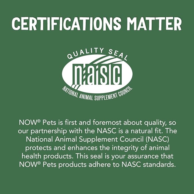 NOW Pet Health, Joint Support Supplement, Formulated for Cats &amp; Dogs, NASC Certified, 90 Chewable Tablets