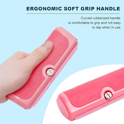 Professional Deshedding Brush for Pets – Grooming Brush for Dogs, Cats &amp; Horses – Shedding Control Comb to Reduce Pet Hair – Ergonomic, Easy Clean Pet Hair Remover Tool