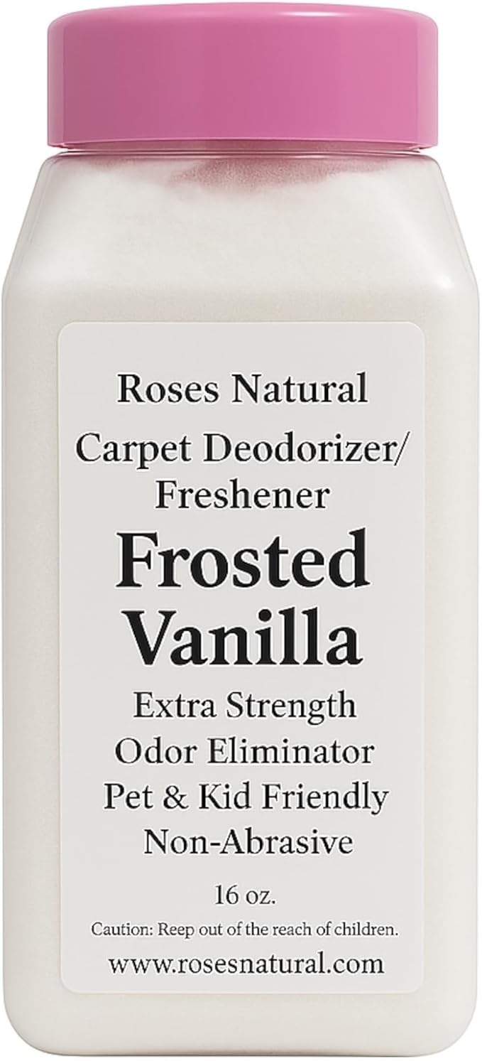 Carpet Deodorizer and Freshener, Inspired by Ice Vanilla Woods, Extra Strength, Pet &amp; Kid Safe, Vanilla Pumpkin Scent, 16 oz (Frosted Vanilla)