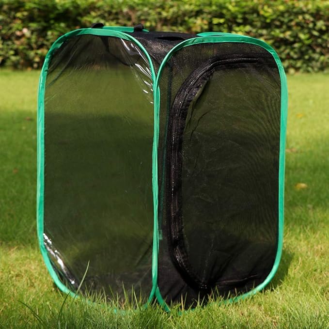 RESTCLOUD Insect and Butterfly Habitat Cage Terrarium Pop-up 23.6 Inches Tall