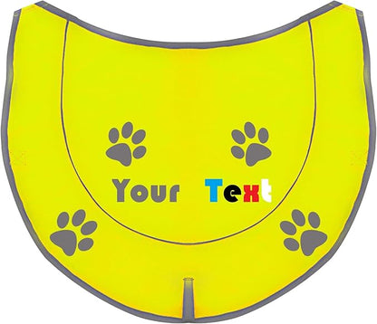 Custom Reflective Dog Vest Personalized High Visibility Reflective Jacket for Your Puppy Hunting Safety Gear with Elastic Strap &amp; Clasp, Comfortable, Perfect for Day and Night Walks!