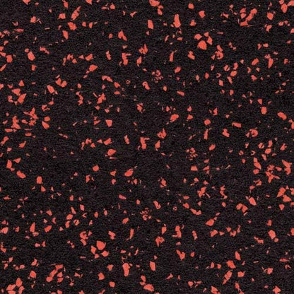 American Floor Mats - Extreme Rubber Gym Tiles - 1 Inch Thick Colorful - Superior Shock and Sound Absorbing - 10% Red - 2&