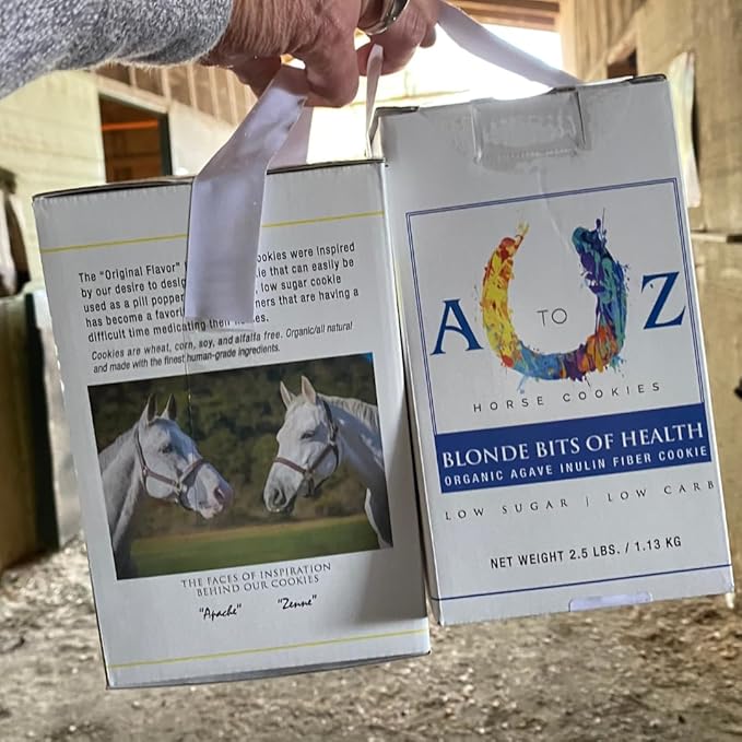 Horse Treats, Blonde Bits of Health, Low Carb/Sugar, A Softer Cookie, Wheat, Corn, Soy &amp; Alfalfa Free, Made with Cinnamon &amp; Agave, All Natural Ingredients, 20 lb