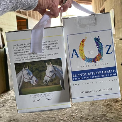 Horse Treats, Blonde Bits of Health, Low Carb/Sugar, A Softer Cookie, Wheat, Corn, Soy &amp; Alfalfa Free, Made with Cinnamon &amp; Agave, All Natural Ingredients, 20 lb