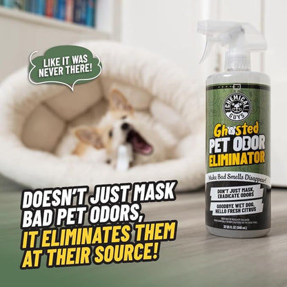 Ghosted Pet Odor Eliminator, Refresh Your Home, Car, Office, &amp; More, from Chemical Guys (32 Fl Oz) - Fresh Citrus Scent - PCS10232