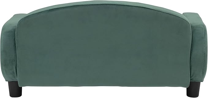 Paws &amp; Purrs Cat Sofa Bed, Pet Couch for Indoor Cats Elevated Cat Beds with Removable Washable Mattress Cover for Kitten, Puppy or Small Animal- 31.5" Wide, Teal