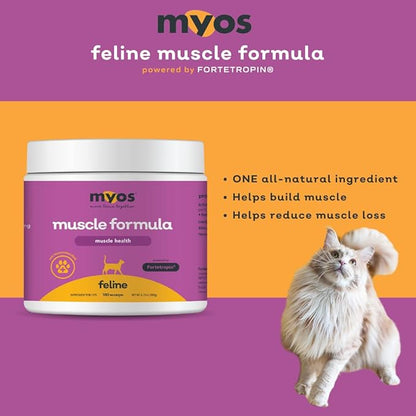 Powered by Fortetropin for Senior Cats - Aids Weight Gain, Muscle Growth &amp; Mobility Support - Natural, Cat Nutritional Supplement - 180 Servings