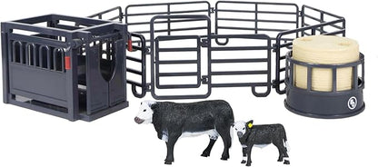 Big Country Toys 12-Piece Ranch Set - Farm Animal Toys for 3 Year Old Boys and Girls - Toy Figures &amp; Playsets