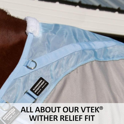 Schneiders Adjusta-Fit Mosquito Mesh Hybrid II Horse Fly Sheets | Ultimate Insect &amp; UV Protection for Equine Comfort