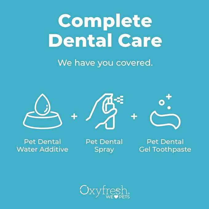 Oxyfresh Advanced Pet Dental Spray – Instant Dog and Cat Fresh Breath: Easiest No Brushing Pet Dental Solution for Dogs and Cats – Best Way to Fight Plaque, Keep Teeth &amp; Gums Healthy, 8oz.