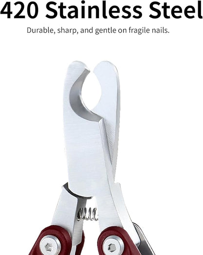 Dog Nail Trimmers &amp; Dog Nail Clippers for Grooming - Small Dog Nail Clippers - Safe and Easy Stainless Pet Supplies