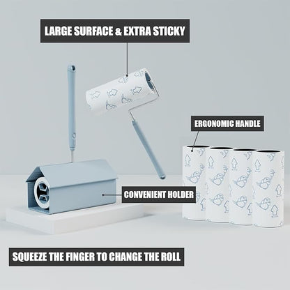 Extra Sticky Large Surface Lint Roller, 6.3&