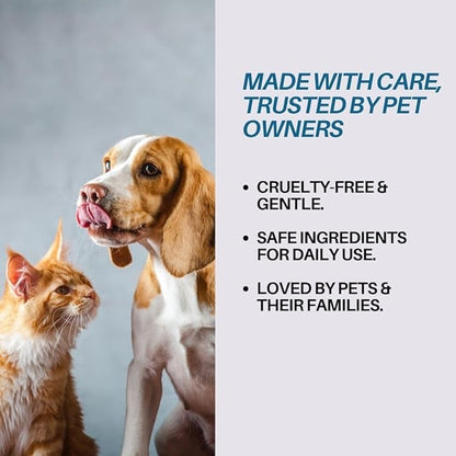 Dog Breath Freshener, 8 oz - Fights Plaque, Tartar &amp; Bad Breath - Gentle Gum Care &amp; pH Balance - Dog Dental Care for Cat and Dog - No-Brush Solution