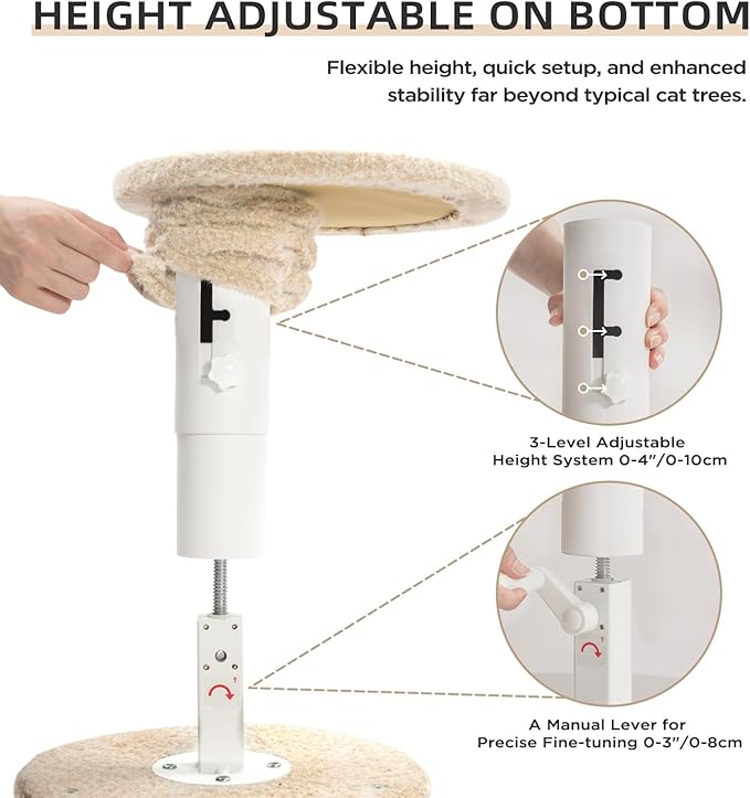 Made4Pets Floor to Ceiling Cat Tree 93-106&