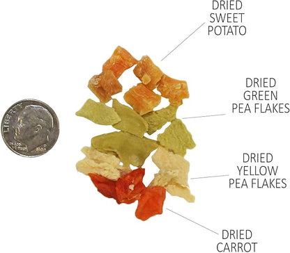 Veggie Blend - Healthy Natural Mixed Dried Vegetable Treat - Sweet Potatoes, Carrots, Peas - for Degus, Chinchillas, Sugar Gliders, Hedgehogs, Guinea Pigs &amp; Small Pets… (8 Ounce (Pack of 1))