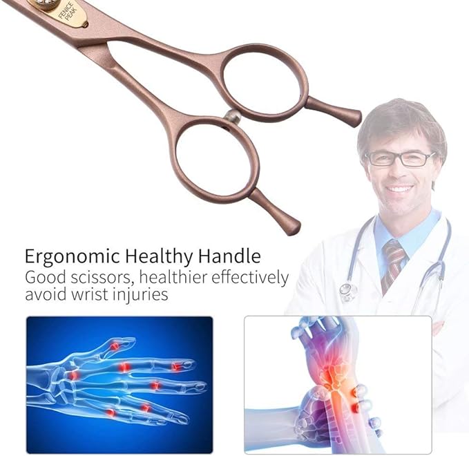 Fenice Peak Professional Curved Dog Grooming Scissors 7&