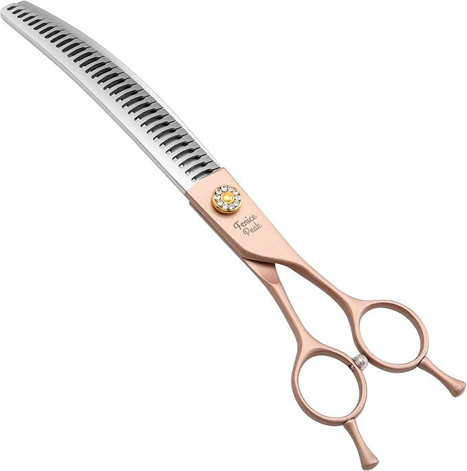 Fenice Peak Professional Curved Chunker Dog Grooming Scissors 8.0&