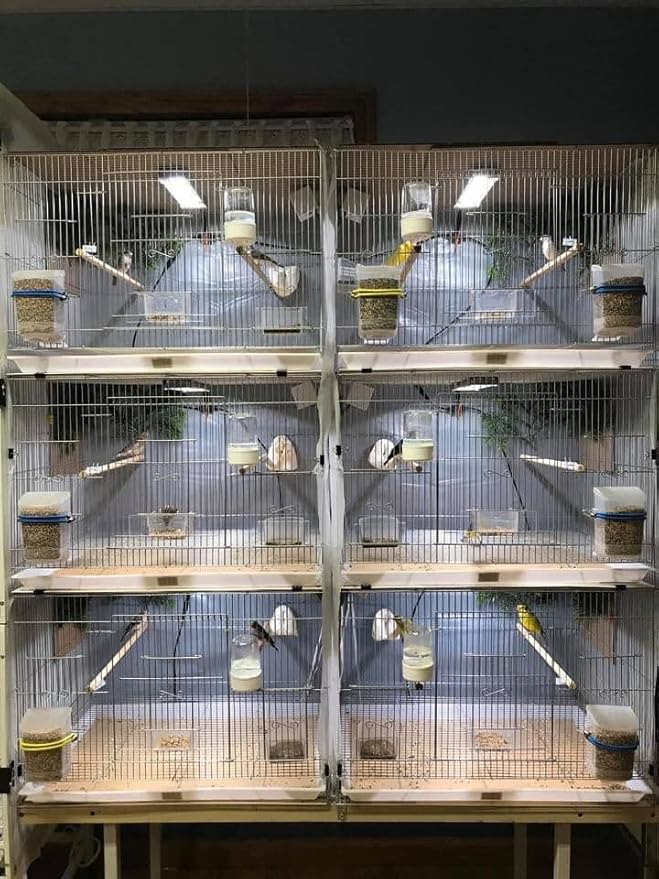 HappyBird Lightning (A Divison of M&amp;M Cage) 18" LED linkable Light bar Without Power Source for Multiple Bird Breeder Cages, Full Spectrum LED. Will NOT Run ON ITS OWN (Single)