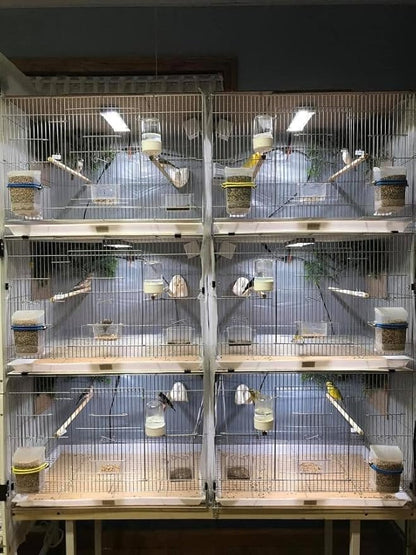 HappyBird Lightning (A Divison of M&amp;M Cage) 18" LED linkable Light bar Without Power Source for Multiple Bird Breeder Cages, Full Spectrum LED. Will NOT Run ON ITS OWN (Single)