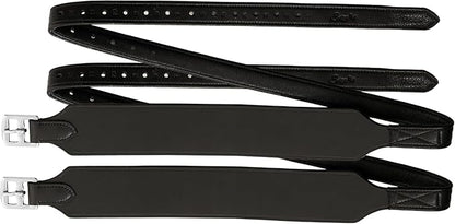Exion Wide Stability Stirrup Leathers for English Saddles | Premium Cowhide Leather | Enhanced Leg Stability &amp; Comfort | Sizes: 48" to 62"
