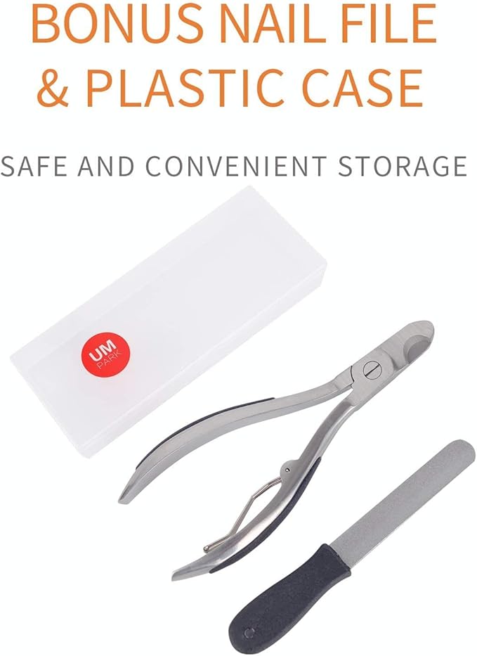 Dog Nail Clipper | Pet Cat Claw Trimmer -Sharp Angled Stainless Steel Blade for Quick Safety -Sturdy Non-Slip Handle -Nail File &amp; Set Box -Professional Tools for Large &amp; Small Pet