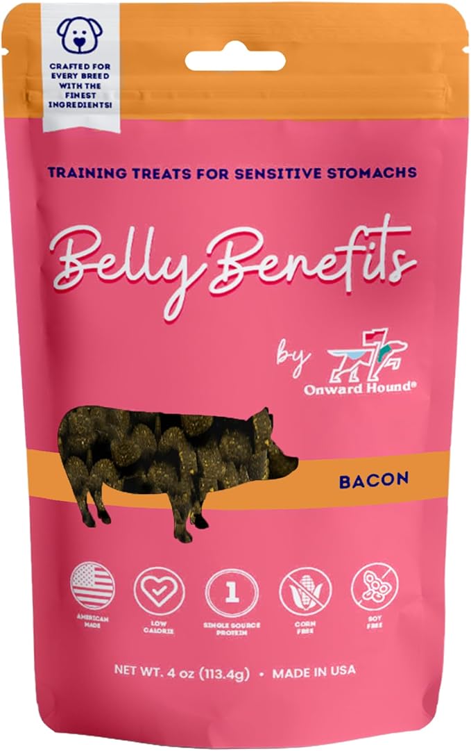 Training Treats for Dogs - Soft Bacon - Low Calorie Dog Training Treats for Sensitive Stomachs with Single Source Premium Protein, Corn Free, &amp; Soy Free Formula - 4 oz