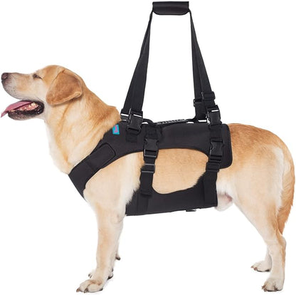 Dog Lift Harness, Rehabilitation Lifts Vest for Dogs, Support &amp; Recovery Sling, Adjustable Breathable Lifting Straps for Old, Joint Injuries, Arthritis, Paralysis Dogs Walk (M, Black)