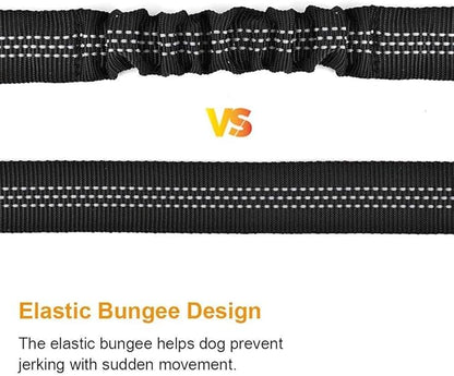 SlowTon Dog Seat Belt Harness for Car, Dog Car Harness Adjustable Mesh Breathable &amp; Dog Seatbelt Safety Tether with Elastic Bungee for Small Medium Large Pets(Burgundy, Single Clip, L)