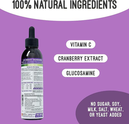 Cat &amp; Dog Urinary Tract Treatment, Bladder &amp; Kidney Support for Dogs and Cats, Powerful Yet Gentle Pet Care, with Liquid Cranberry &amp; Glucosamine, Chicken Flavor, 6 oz Bottle, 2 Pack