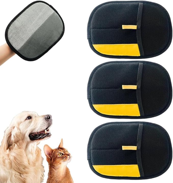 2025 Upgrade Pet Hair Remover Electrostatic Gloves, Reusable Pet Hair Removal Glove for Cats &amp; Dogs, Premium Cat &amp; Dog Hair Remover Mitt for Couch Furniture Carpet Car Seat (3)