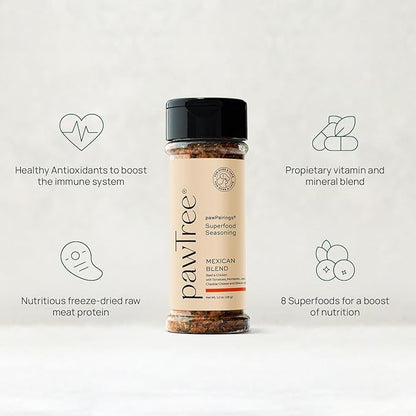 pawTree Healthy Food Toppers for Dogs &amp; Cats - Appetite Booster with Freeze-Dried Proteins. Delicious Pet Food Seasonings and Flavor Enhancer for Picky Eaters &amp; Appetite Stimulation